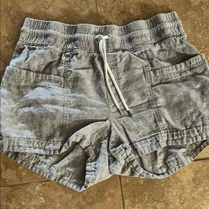 Athleta Gray Women's linen Cabo Shorts